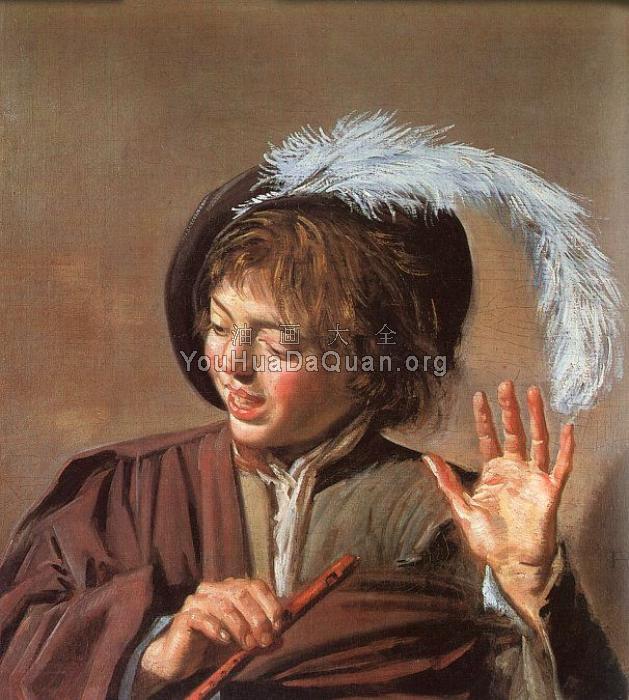 Singing Boy with a Flute - 弗朗斯·哈尔斯